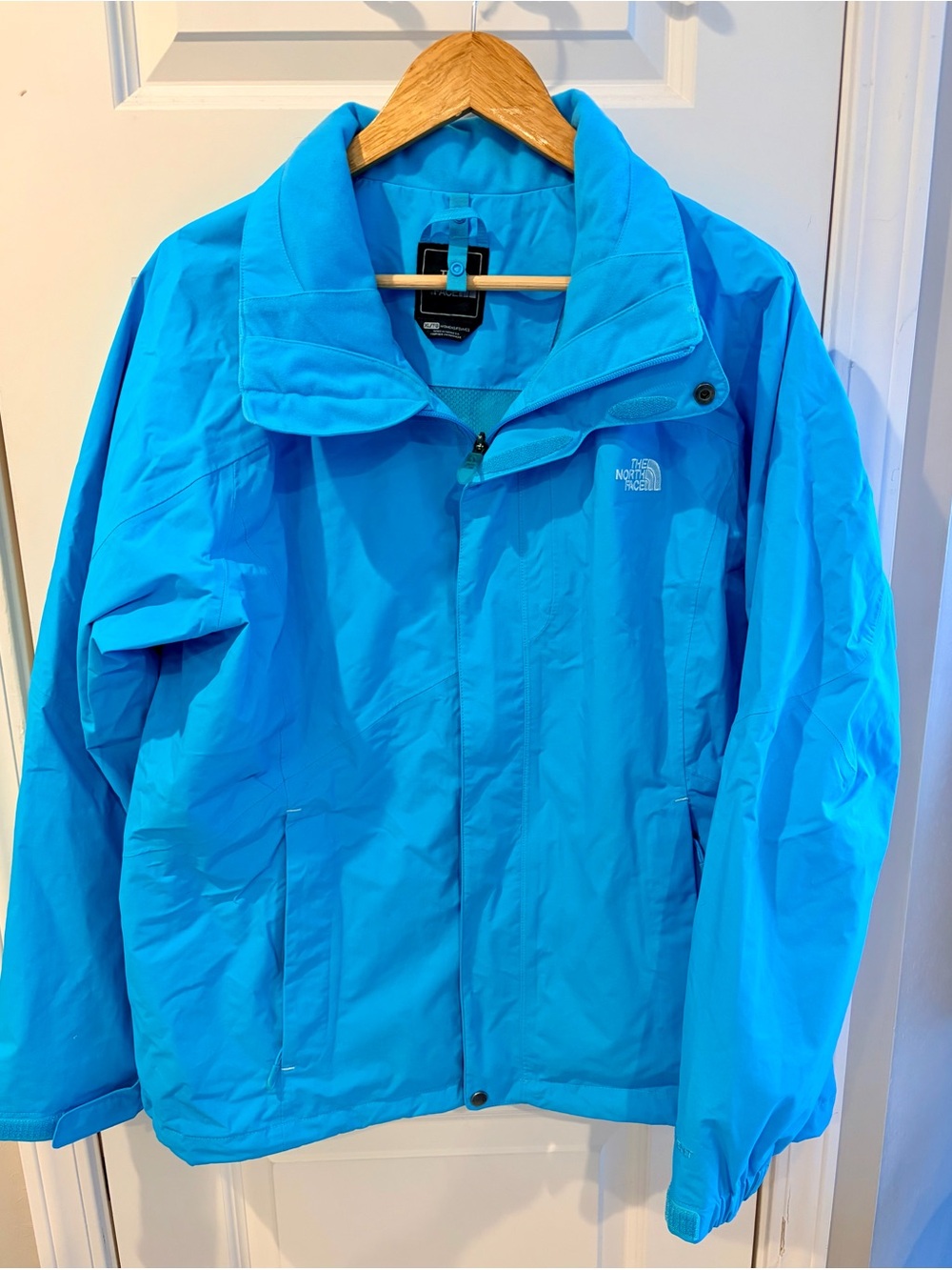 The North Face Turquoise Blue Waterproof Shell Jacket